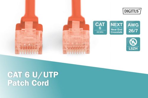 Digitus CAT6 U-UTP Patch Cable 2m Red