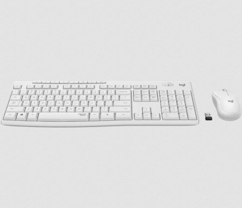 Logitech MK295 Silent wireless keyboard +mouse White HU