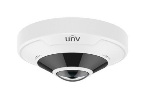 Uniview Pro 4K (12MP) halszem dómkamera, 1.8mm fix objektívvel, mikrofonnal és hangszóróval