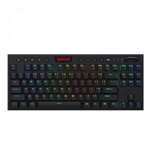 Redragon Horus TKL, wired&2.4G&BT mechanical Keyboard, RGB, blue switch Black HU