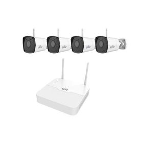   Uniview gyári 2MP-es 4 kamerás WiFi-s csomag (1db NVR és 4db WiFi-s csőkamera 4mm fix objektívvel, mikrofonnal)