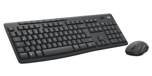 Logitech MK370 Wireless billentyűzet + optikai egér Black HU