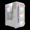 Gamdias Aura GC1 Elite WH ARGB Tempered Glass White