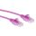 ACT CAT6 U-UTP Patch Cable 0,15m Pink