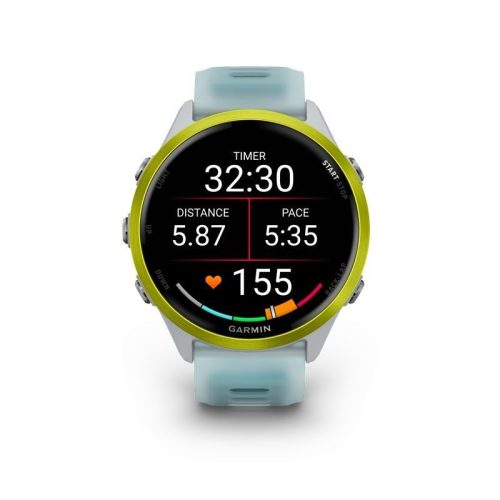 Garmin Forerunner 570 47mm Amp Yellow Aluminum with Translucent Whitestone/Turquoise Band