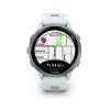 Garmin Forerunner 970 Titanium with Whitestone Case and Whitestone/Translucent Amp Yellow Band