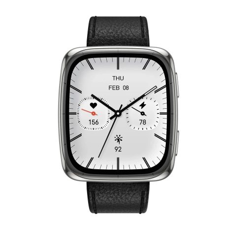 Amazfit Active 2 (Square) Premium Black Leather