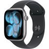Apple Watch S11 GPS 42mm Space Grey Aluminium Case with Black Sport Band M/L
