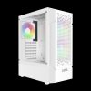 Gamdias Aura GC7 ARGB Tempered Glass White