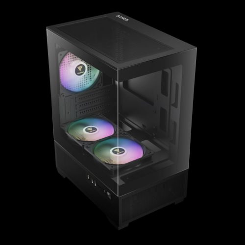 Gamdias Aura GC9M ELITE ARGB Tempered Glass Black
