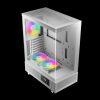 Gamdias Atlas E1 ARGB Tempered Glass White