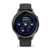 Garmin Venu 4 41mm Slate with Black Silicone Band