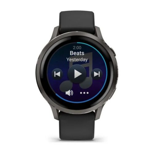 Garmin Venu 4 41mm Slate with Black Silicone Band