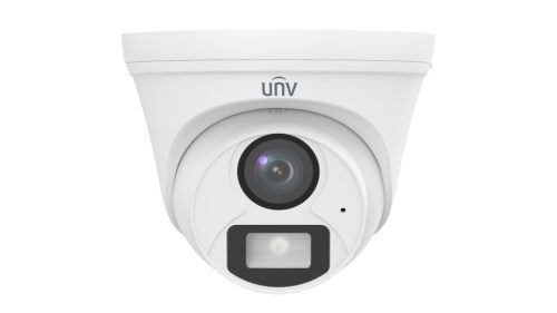 Uniview 2MP analóg ColorHunter Dual-light turret dómkamera, 4mm fix objektívvel, mikrofonnal (DL)