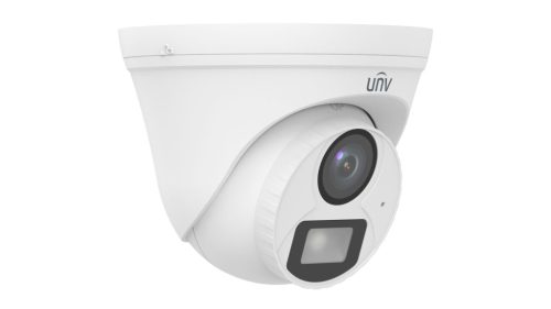 Uniview 5MP analóg ColorHunter Dual-light turret dómkamera, 4mm fix objektívvel, mikrofonnal (DL)