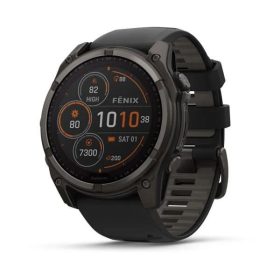Garmin fenix 8 51mm Solar Graphite/Titan Silicone Band