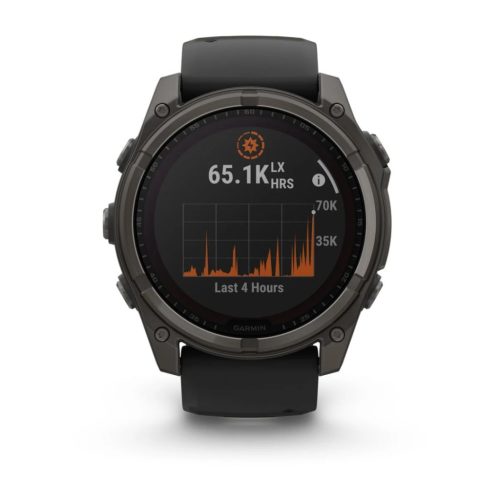 Garmin fenix 8 51mm Solar Graphite/Titan Silicone Band