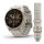 Garmin fenix 8 43mm AMOLED Sapphire, Soft Gold with Limestone Leather Band