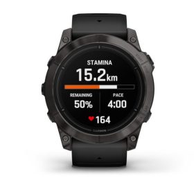   Garmin Epix Pro Gen 2 Sapphire Edition 51mm Carbon Gray DLC Titanium with Black Band