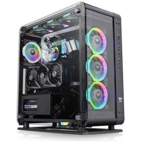   Thermaltake Core P6 TG táp nélküli ablakos MT Mini Tower számítógépház fekete