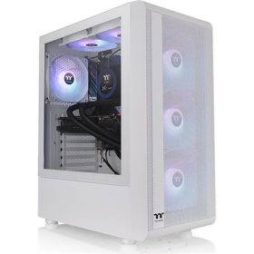   Thermaltake S200 TG ARGB Snow táp nélküli ablakos Mid Tower számítógépház fehér