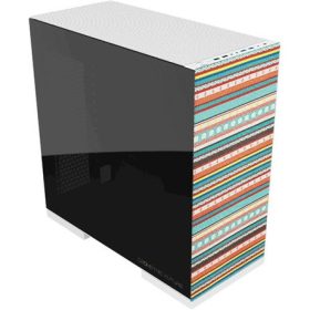   Geometric Future Model 8 Bohemia táp nélküli ablakos Mid Tower számítógépház fehér