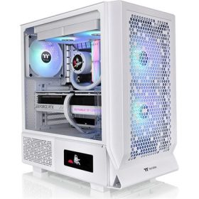   Thermaltake Ceres 330 TG ARGB Snow táp nélküli ablakos Mid Tower számítógépház fehér