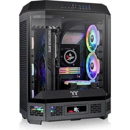 Thermaltake The Tower 600 Black táp nélküli ablakos Mid Tower számítógépház fekete