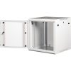 Lande PROlineB 600x600 lapraszerelt 12U 19" fali rack szekrény szürke
