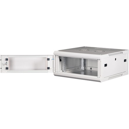 Lande PROlineB 600x600 lapraszerelt 4U 19" fali rack szekrény szürke