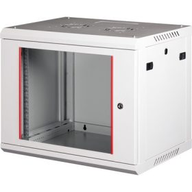   Lande PROlineB 600x450 lapraszerelt 9U 19" fali rack szekrény szürke