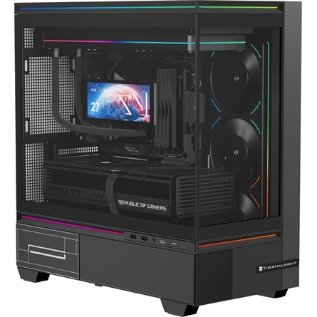 Thermalright TL-M10 táp nélküli MT Mini Tower számítógépház fekete