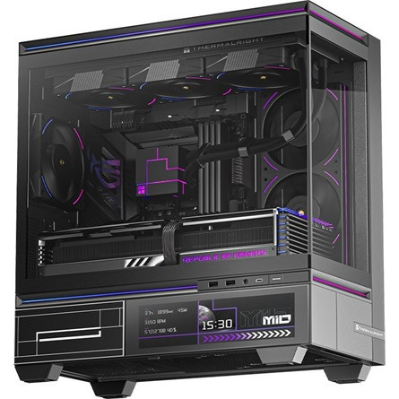 Thermalright TL-M10 Vision táp nélküli MT Mini Tower számítógépház fekete