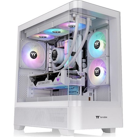 Thermaltake View 290 TG ARGB táp nélküli ablakos Mid Tower számítógépház fehér