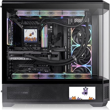 Thermaltake View 600 TG táp nélküli ablakos Full Tower számítógépház fekete