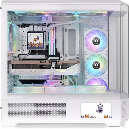 Thermaltake View 600 TG Snow táp nélküli ablakos Full Tower számítógépház fehér