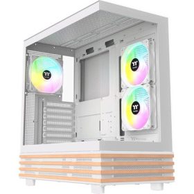   Thermaltake View 270 Plus WS ARGB Snow táp nélküli ablakos Mid Tower számítógépház fehér