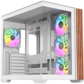   Thermaltake View 380 WS ARGB Snow táp nélküli ablakos Mid Tower számítógépház fehér