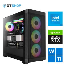   DTSHOP Épített Intel Core i5-14400F 16/32GB RAM RTX 5070 12GB GAMER PC