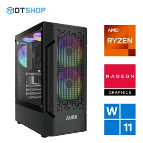   DTSHOP Épített AMD Ryzen 7 5700X 16/32GB RAM RX 9060 XT 16GB GAMER PC