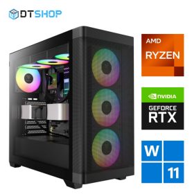   DTSHOP Épített AMD Ryzen 7 5700X 16/32GB RAM RTX 5070 12GB GAMER PC