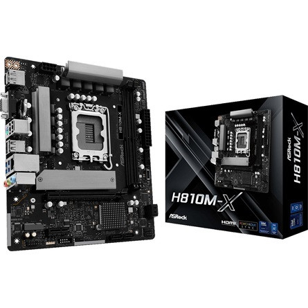 Asrock H810M-X desktop alaplap microATX
