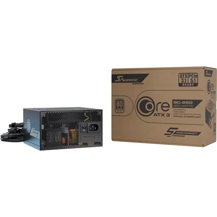 Seasonic Core BC ATX 3.1 ATX desktop tápegység 850W 80+ Bronze BOX