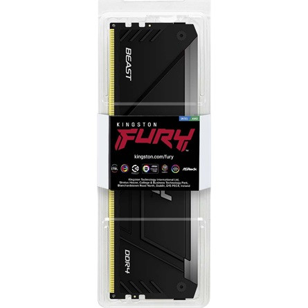Kingston 8GB 3200MT/s DDR4 CL16 DIMM FURY Beast RGB
