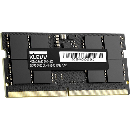 KLEVV 16GB 5600MT/s DDR5 - SODIMM memória CL46 OEM