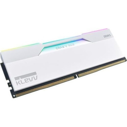KLEVV CRAS V 32GB 6000MT/s DDR5 memória CL30 Kit of 2 fehér RGB
