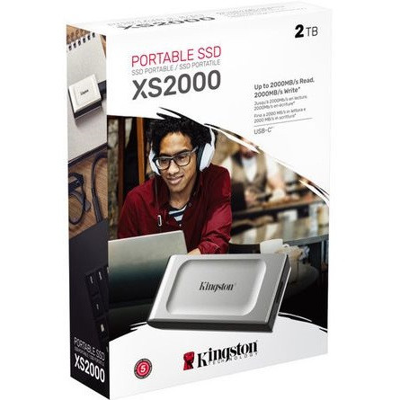 Kingston XS2000 2TB USB-C 3.2 Gen2×2 külső SSD