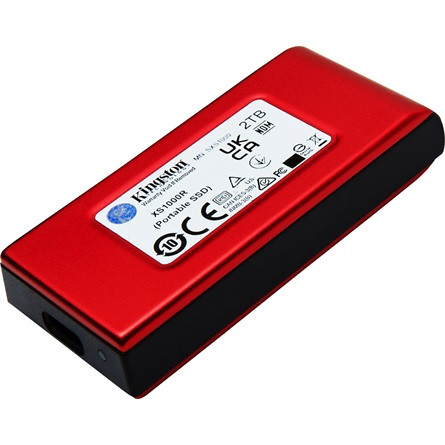 Kingston XS1000 1TB USB-C 3.2 Gen2 külső SSD piros