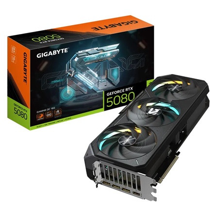 Gigabyte GeForce RTX 5080 Gaming OC 16GB GDDR7 256-bit grafikus kártya
