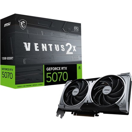 MSI GeForce RTX 5070 Ventus 2X OC 12GB GDDR7 192-bit grafikus kártya